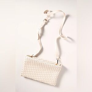Melie Bianco Woven Clutch